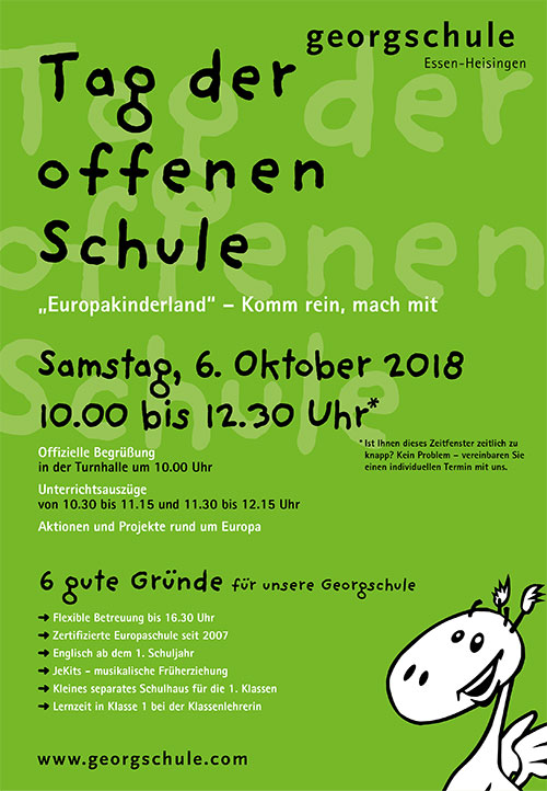 Plakat Tag der offenen Schule 2018